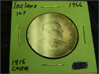 1966 Ireland 10 Shilling commemorative SILVER
