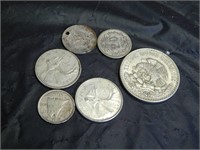Group of Canada & Mexico SILVER coins