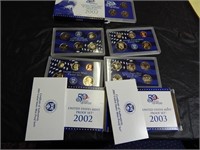 2002 & 2003 Mint Proof Sets & 2002 Quarter Proofs
