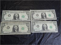 4 1963 Star $1 bills