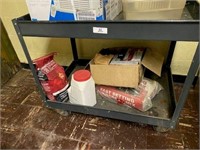 Metal Rolling Cart & Misc