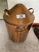 Lidded Copper Container