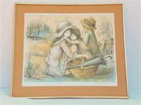 Jacques Lalande, French Art Signed Framed Artwork