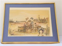 Jacques Lalande, French Art Signed Framed Artwork