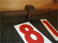 old wood ruler tool