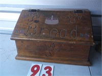 large wood bread box