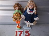 couple bisque dolls