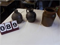 3 Stoneware Jugs