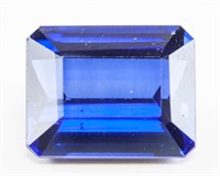 18.10ct Emerald Cut Blue Natural Sapphire GGL