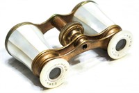 Gold & Shell Lamier Binoculars