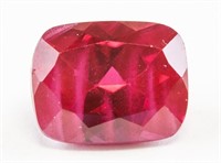 4.90ct Cushion Cut Pinkish Red Natural Ruby GGL