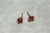14k Rose Gold Kitty Earrings