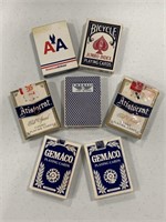 Lot of 7 vintage playing card decks