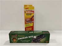 New cast iron smoke box & grill stone cleaner kit