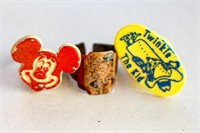 Mickey Mouse, Wimpy & Twinkie Rings