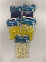 Lot of 5 bags stretch band bracelet loops