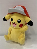 Pokémon Pikachu w/ Ash’s hat Tomy plush