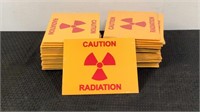 (APPROX. 40) Caution Radiation Signs