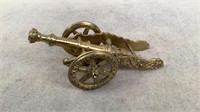 Vintage Brass Miniature Cannon Portugal