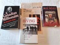 Three volumes related to Canadian millionaires.