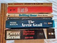 5 Pierre Berton’s and 1 James Gray. Softcovers.