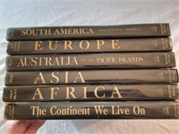 World Geography set, 6 volumes. Hardcovers.