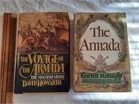 Two Spanish Armada related hardcovers.