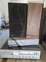 Sound Design Reciever, Magnavox VCR, speakers