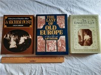 Edwardian period related. Three hardcover volumes.