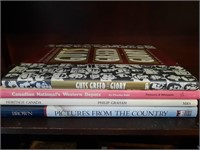 Four Canadian history volumes.