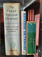 Dictionary’s, three volumes.
