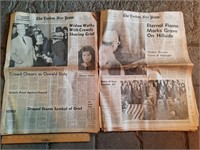 Kennedy Assassination LFP newspapers.