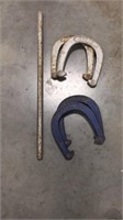 Set of Royal Horseshoes and One Stake