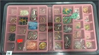 Display Tray of Rings, Bracelets, Pins, Watch,