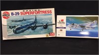 B-29 Superfortress and S-3A Viking Models