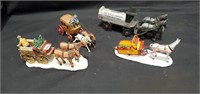 Horse and Carriage Figurines