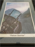 Falcon sunrise by Dru Blair