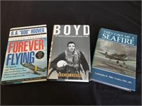 War Pilot books/ forever flying signed by Bob