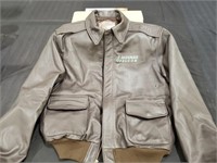 Saxon leather lg flight jacket