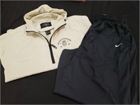 Lightweight jacket & Nike sweats both Lg