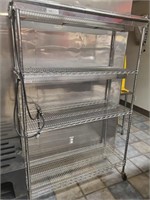 Stainless Shelf Rack w/5 shelves & 2 Heat Warmers