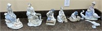 8pc Lladró Ceramic Figurine Collectibles