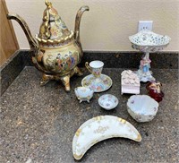 Porcelain Ceramic Collectibles, Bowls, Dish