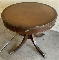 34 Inch Round Claw Foot Pedestal Table