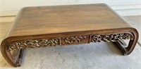 Solid Wood Hand Carved Low-height Coffee Table