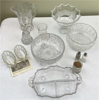 Cut Glassware, Divided Serving Dishes, Bowls