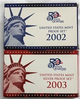 2002 & 2003 Proof Sets