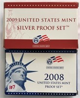 2008 & 2009 Silver Proof Sets