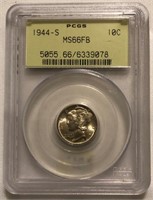 1944-S Mercury Dime - MS66FB