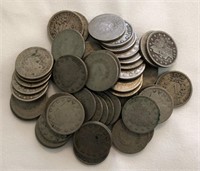 (50) Liberty Head Nickels